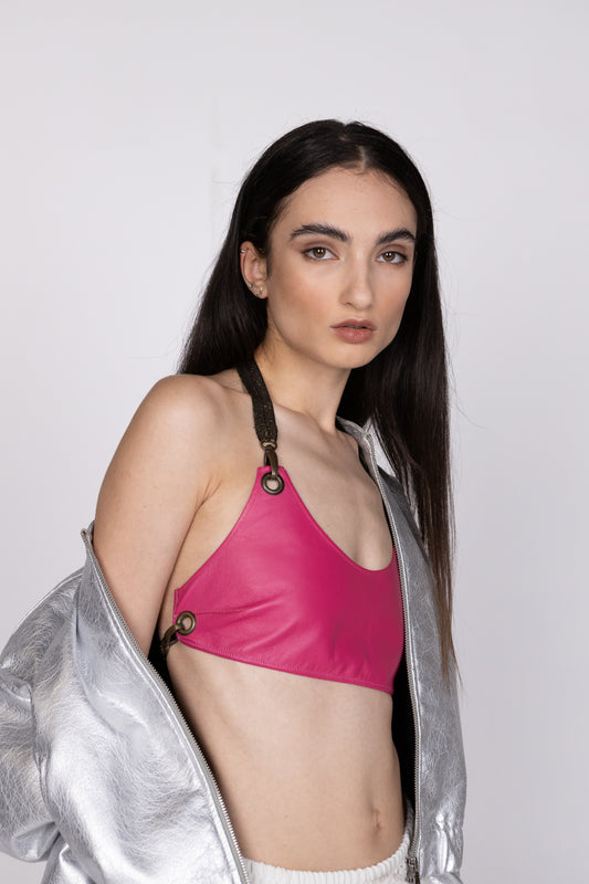 Leather Bra-Top Made in Italy: Comfort, Stile ed Esclusività in Vera Pelle